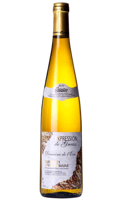 Domaine de l'Ecu Expression de Gneiss Muscadet Sevre et Maine 2010