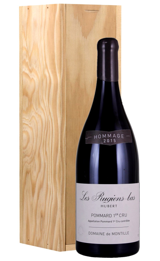 Domaine de Montille Pommard 1er Cru Les Rugiens-Bas Hubert 2015 wooden box