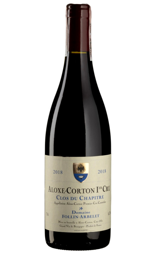 Domaine Follin-Arbelet Aloxe-Corton 1er Cru Clos du Chapitre 2018
