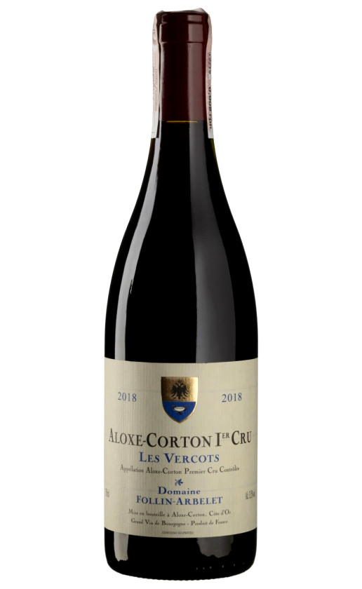 Domaine Follin-Arbelet Aloxe-Corton 1er Cru Les Vercots 2018
