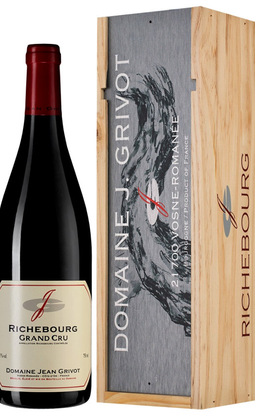 Domaine Jean Grivot Richebourg Grand Cru 2015 wooden box