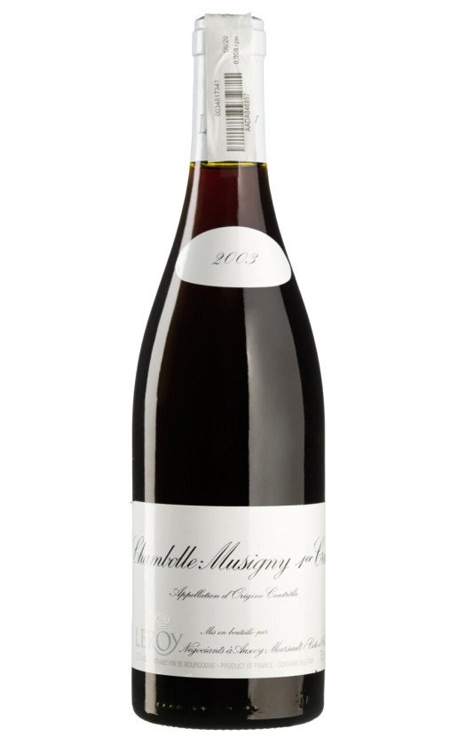 Domaine Leroy Chambolle-Musigny 1er Cru 2003