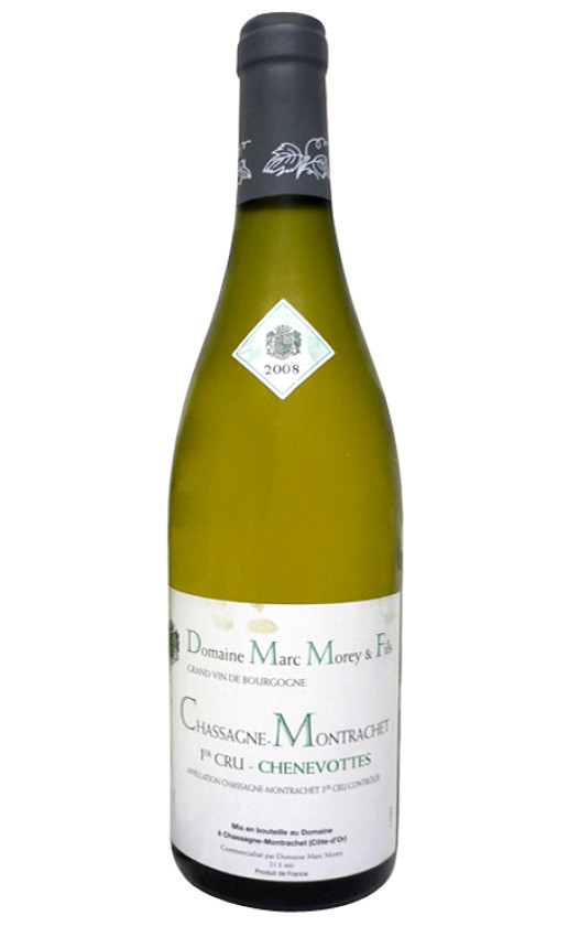Domaine Marc Morey Fils Chassagne-Montrachet 1er Cru Les Chenevottes 2008