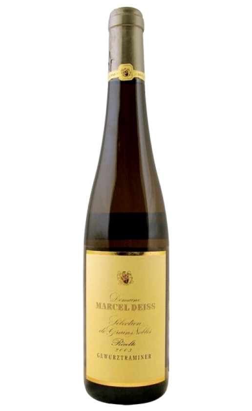 Domaine Marcel Deiss Gewurztraminer Selection de Grains Nobles Alsace 2003