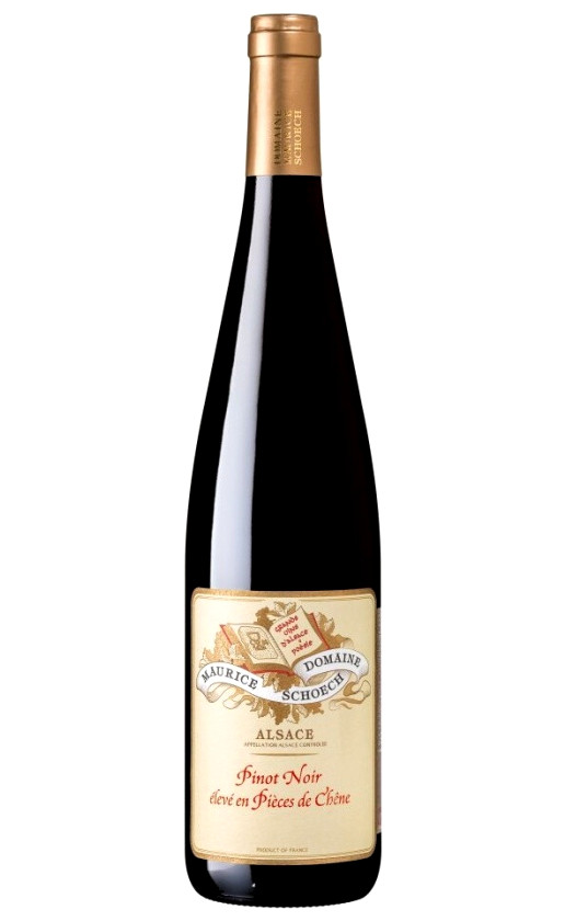Domaine Maurice Schoech Pinot Noir Eleve en Pieces de Chene Alsace 2015