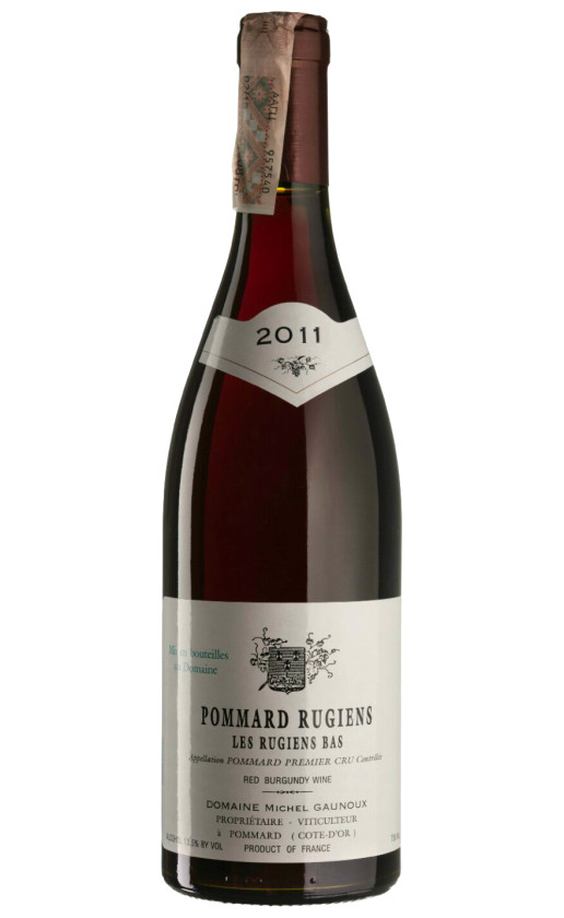 Domaine Michel Gaunoux Pommard Rugiens Premier Cru Les Rugiens Bas 2011