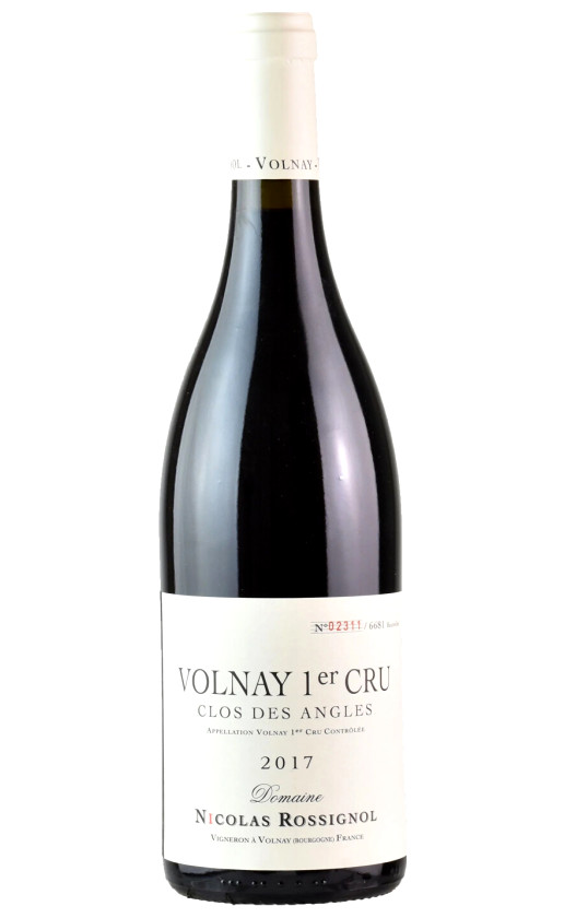 Domaine Nicolas Rossignol Volnay 1er Cru Clos des Angles 2017
