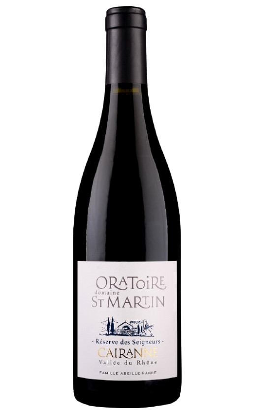 Domaine Oratoire Saint Martin Reserve des Seigneurs Rouge Cairanne 2019