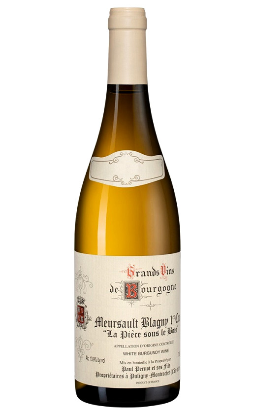 Domaine Paul Pernot Fils Meursault Blagny 1er Cru la Piece sous le Bois 2018