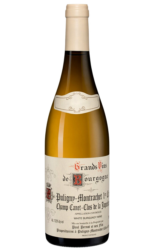 Domaine Paul Pernot Fils Puligny-Montrachet 1er Cru Champ Canet-Clos de la Jaquelotte 2018
