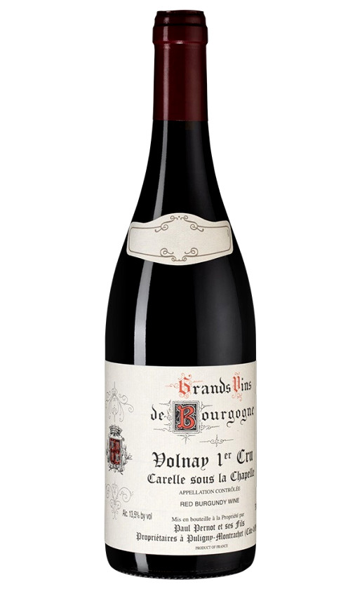Domaine Paul Pernot Fils Volnay 1er Cru Carelle sous la Chapelle 2018