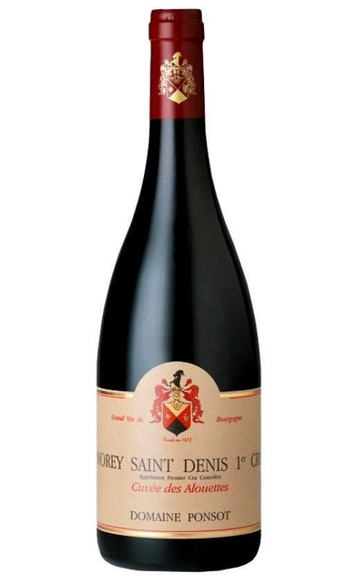 Domaine Ponsot Morey Saint Denis Premier Cru Cuvee des Alouettes 2009