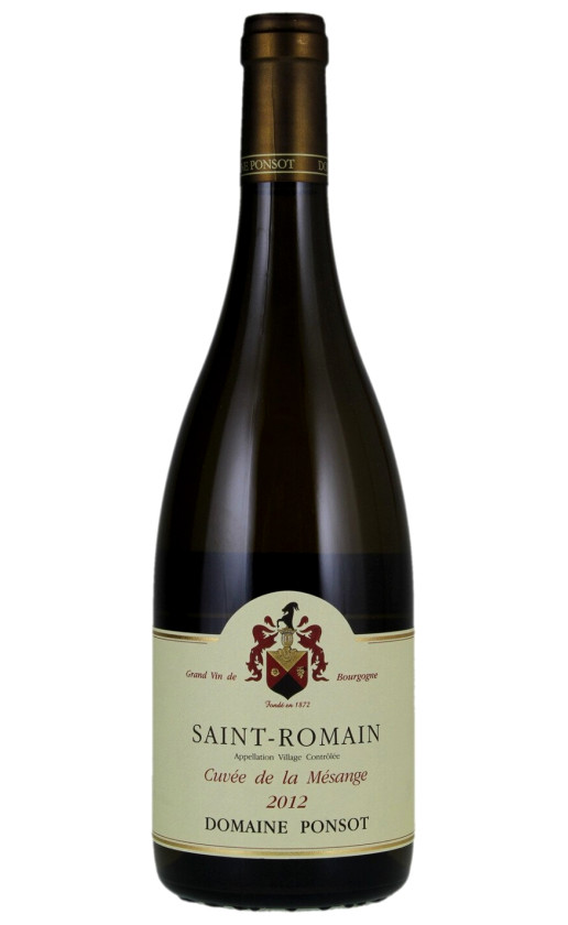 Domaine Ponsot Saint-Romain Cuvee de la Mesange 2012