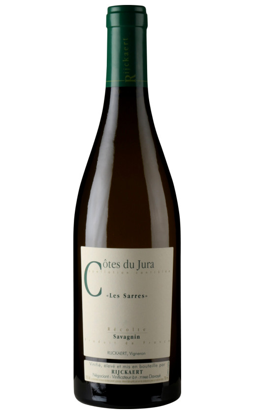 Domaine Rijckaert Les Sarres Cotes du Jura 2010