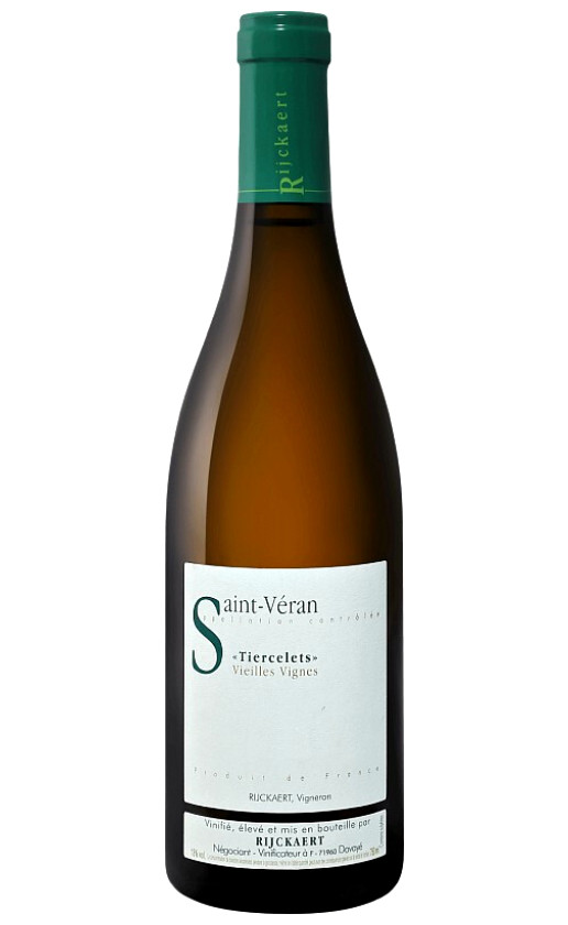 Domaine Rijckaert Saint-Veran Tiercelets Vieilles Vignes 2018