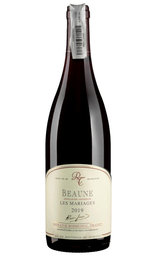 Domaine Rossignol-Trapet Beaune Les Mariages 2019