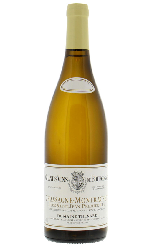 Domaine Thenard Chassagne-Montrachet Premier Cru Clos Saint-Jean 2015