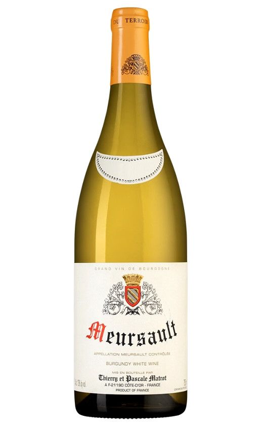 Domaine Thierry et Pascale Matrot Meursault Blanc 2018
