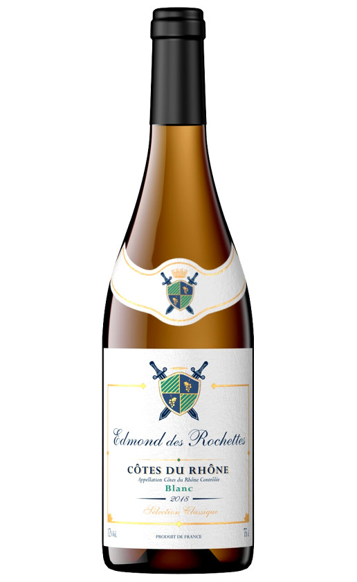 Edmond des Rochettes Cotes du Rhone Blanc 2018