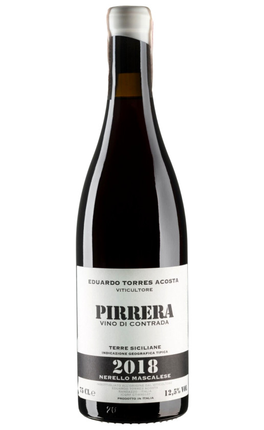 Eduardo Torres Acosta Pirrera Nerello Mascalese Terre Siciliane 2018