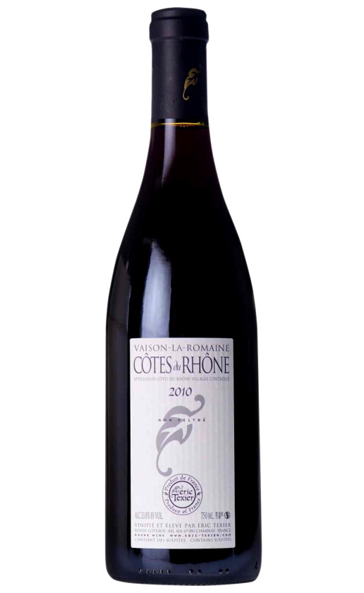 Eric Texier Vaison La Romaine Cotes du Rhone 2010