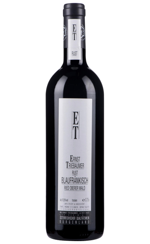 Ernst Triebaumer Blaufrankisch Ried Oberer Wald 2016