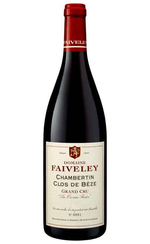 Faiveley Chambertin Clos de Beze Grand Cru Les Ouvrees Rodin 2019
