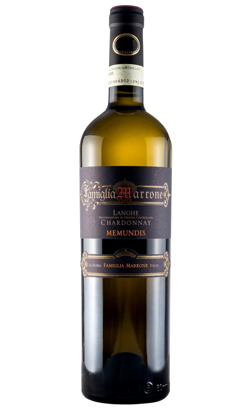 Famiglia Marrone Memundis Langhe Chardonnay 2018