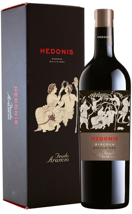 Feudo Arancio Hedonis Nero d'Avola Riserva Sicilia 2015 gift box