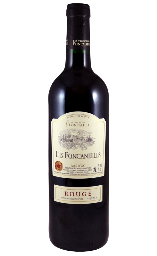 Foncalieu Les Foncanelles Rouge Pays d'Oc 2015