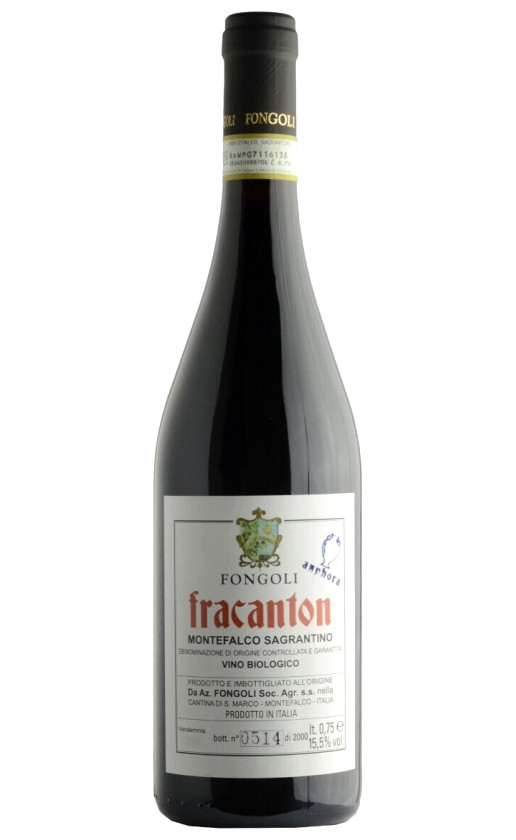 Fongoli Fracanton Montefalco Sagrantino Naturale 2015