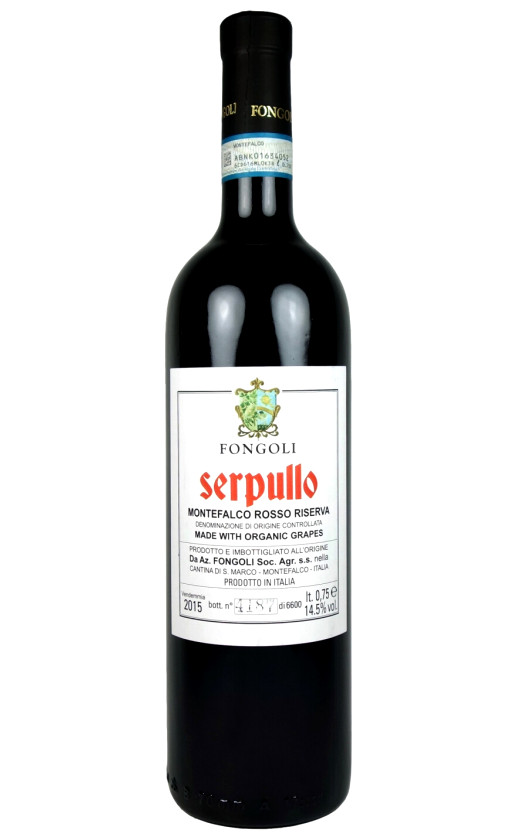 Fongoli Serpullo Montefalco Rosso Riserva Naturale 2015