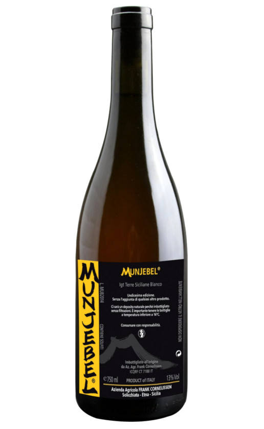 Frank Cornelissen Munjebel Bianco Terre Siciliane 2017