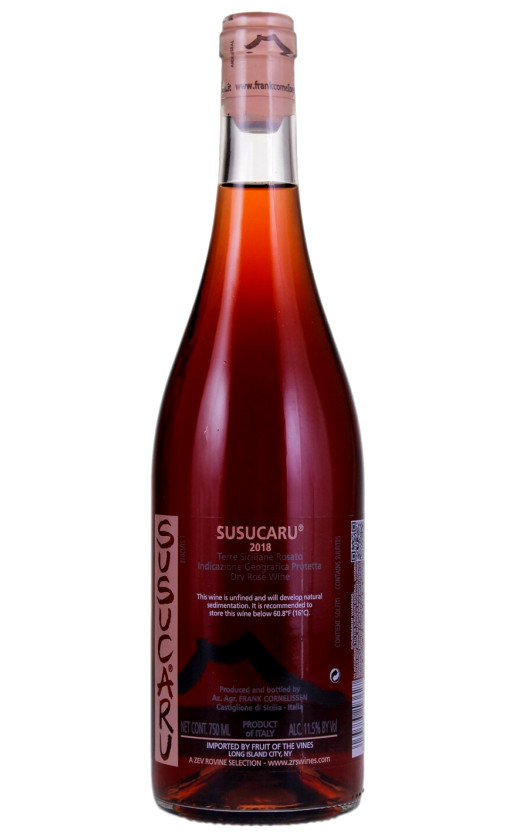 Frank Cornelissen Susucaru Rosato Terre Siciliane 2018