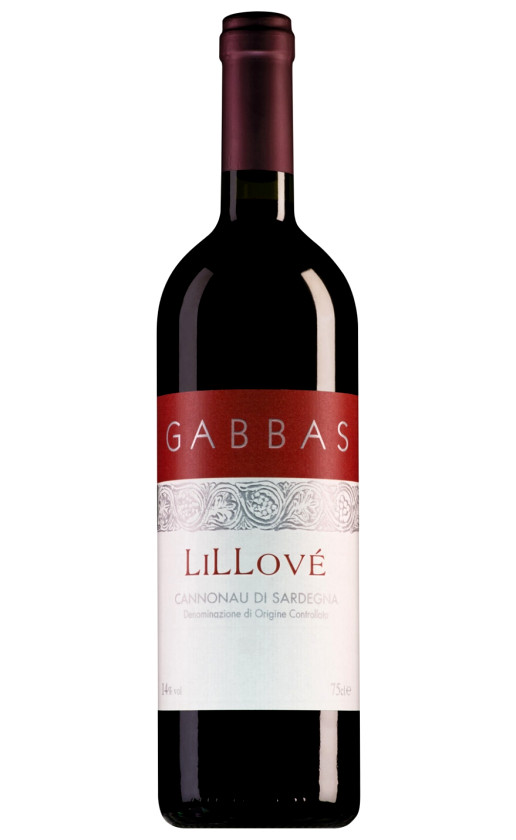 Gabbas Lillove Cannonau di Sardegna 2016