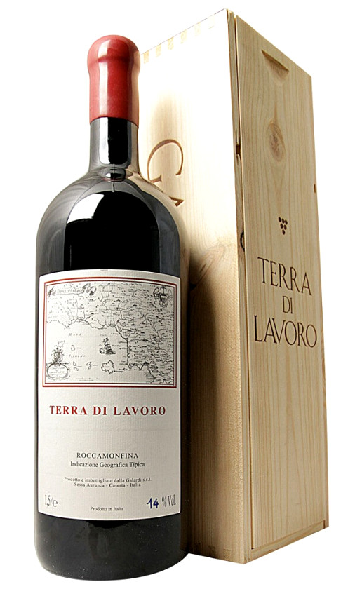 Galardi Terra di Lavoro Roccamonfina 2013 wooden box