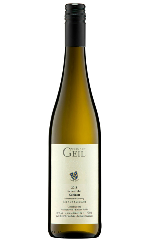 Geil Scheurebe Kabinett Rheinhessen QbA 2018