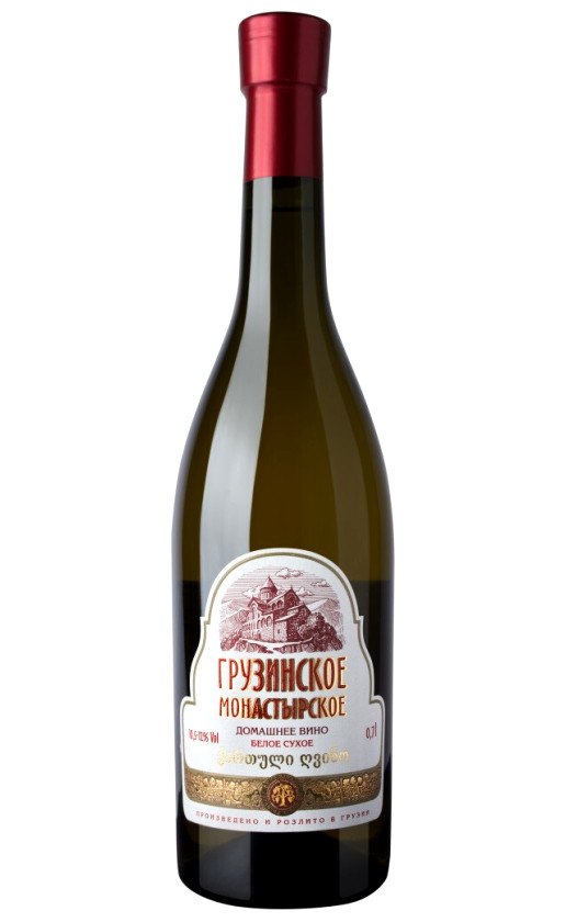 Georgian Wine House Gruzinskoe Monastyrskoe Domashnee White Dry
