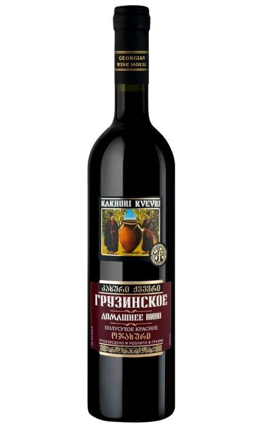 Georgian Wine House Kakhuri Kvevri Domashnee Red Semi-Dry
