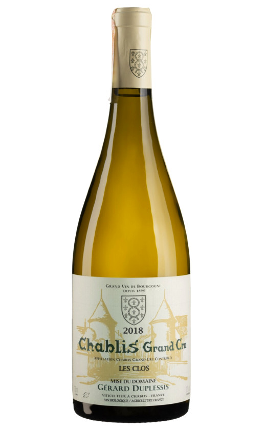 Gerard Duplessis Chablis Grand Cru Les Clos 2018