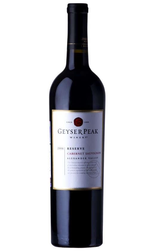 Geyser Peak Reserve Cabernet Sauvignon Alexander Valley 2008