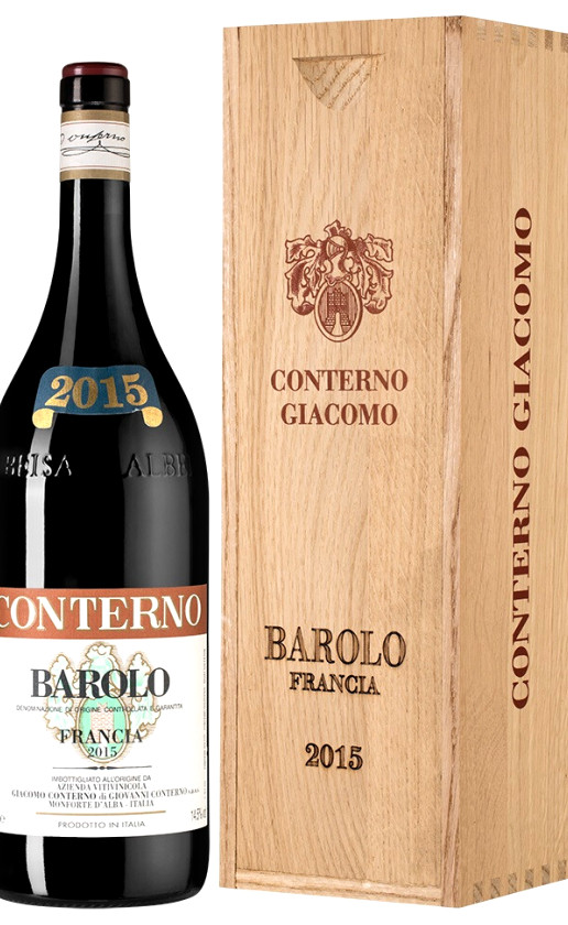 Giacomo Conterno Barolo Francia 2015 wooden box