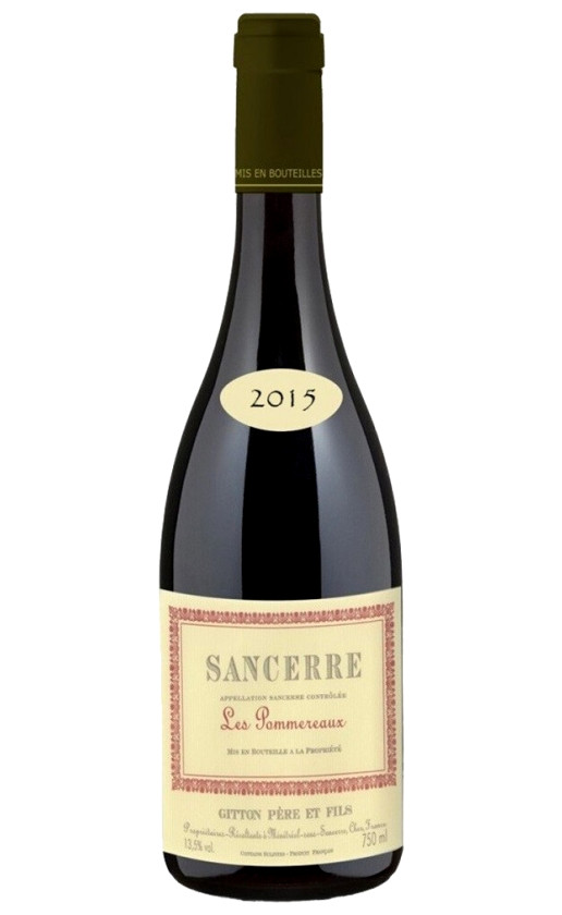 Gitton Pere Fils Les Pommereaux Sancerre 2015