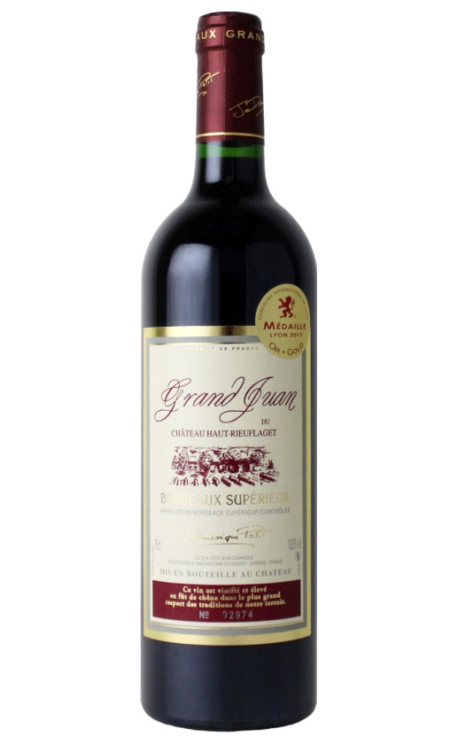 Grand Juan du Chateau Haut-Rieuflaget Bordeaux Superieur 2016