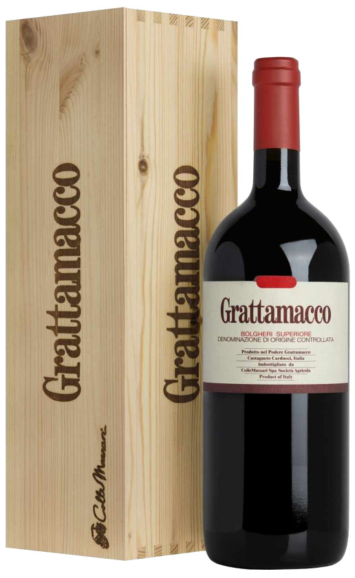Grattamacco Bolgheri Rosso Superiore 2017 wooden box