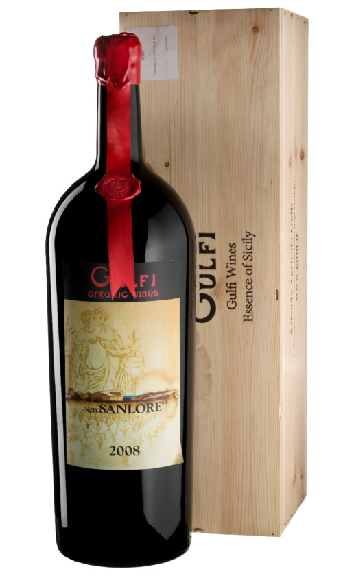 Gulfi NeroSanlore Nero d'Avola Sicilia 2008 wooden box