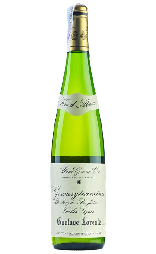 Gustave Lorentz Gewurztraminer Grand Cru Altenberg de Bergheim Vieilles Vignes Alsace 2012