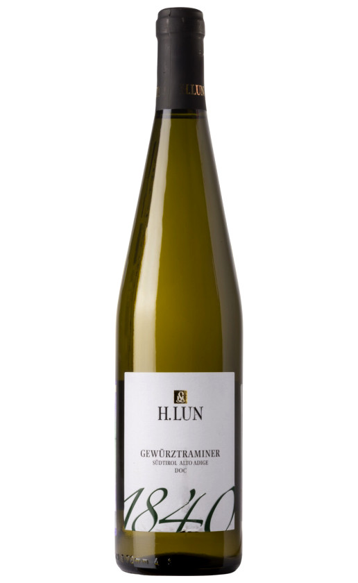 H. Lun 1840 Gewurztraminer Sudtirol Alto Adige