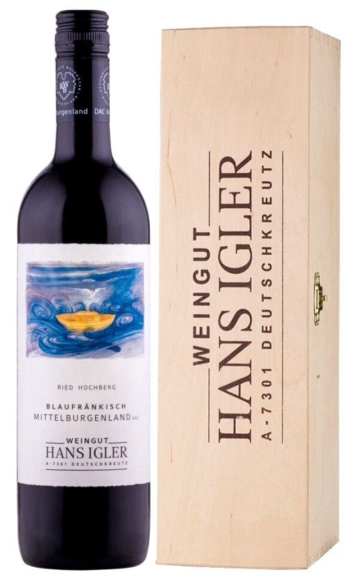 Hans Igler Blaufrankisch Ried Hochberg Mittelburgenland DAC 2016 gift box