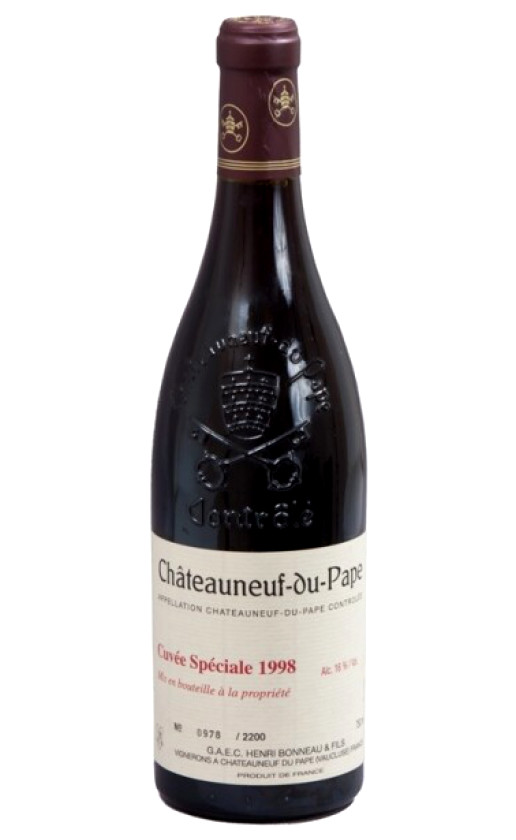 Henri Bonneau Chateauneuf du Pape Cuvee Speciale 1998